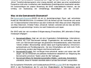 Positionspapier: GWÖ und Die Linke